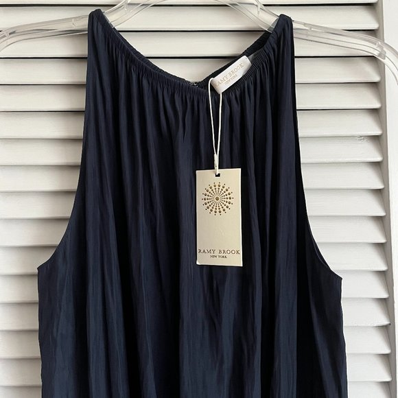 NEW with tags Ramy Brook Lauren Sleeveless Top Navy women’s small - Picture 2 of 16